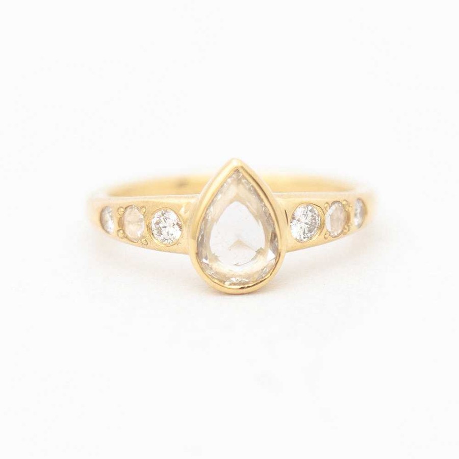 Rings M. Hisae | 0.49 Ct Rose-Cut Pear Takara Ring