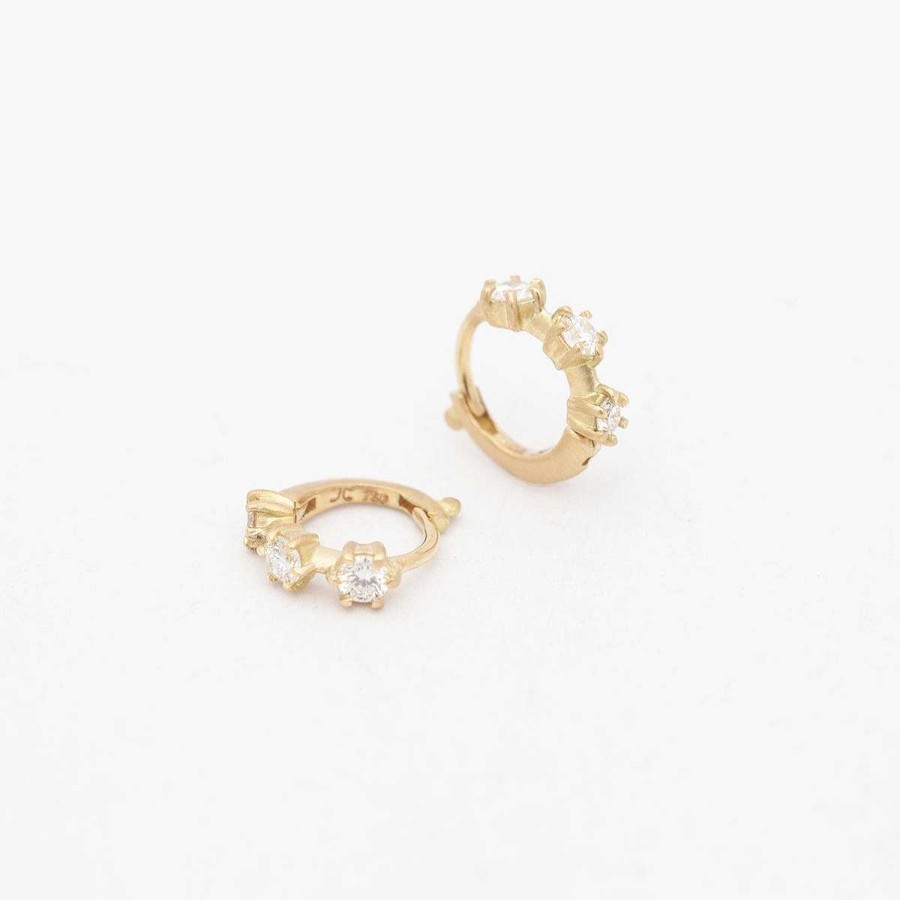 Earrings Jade Trau | Kismet Mini Huggies