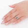 Rings Anna Sheffield | Salt & Pepper Cushion Diamond Theda Ring