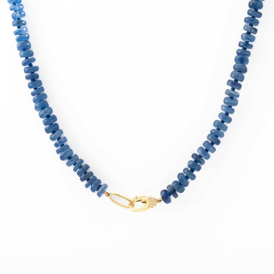 Necklaces And Pendants Sorellina | Kyanite Rondelle Beaded Necklace