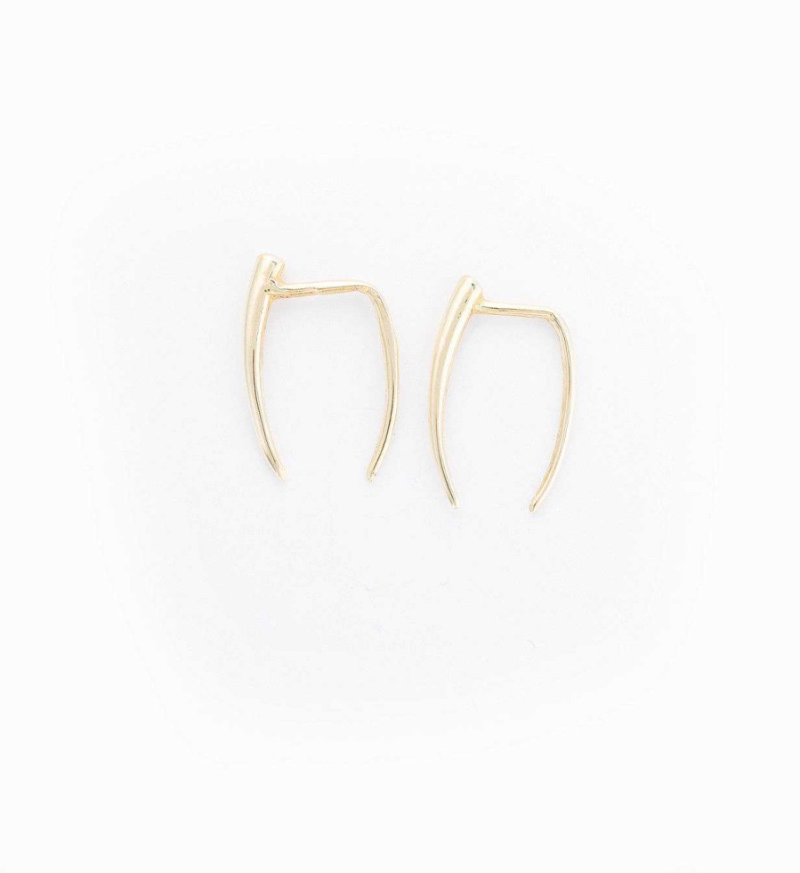 Earrings Gabriela Artigas | Gold Infinite Tusk Earrings