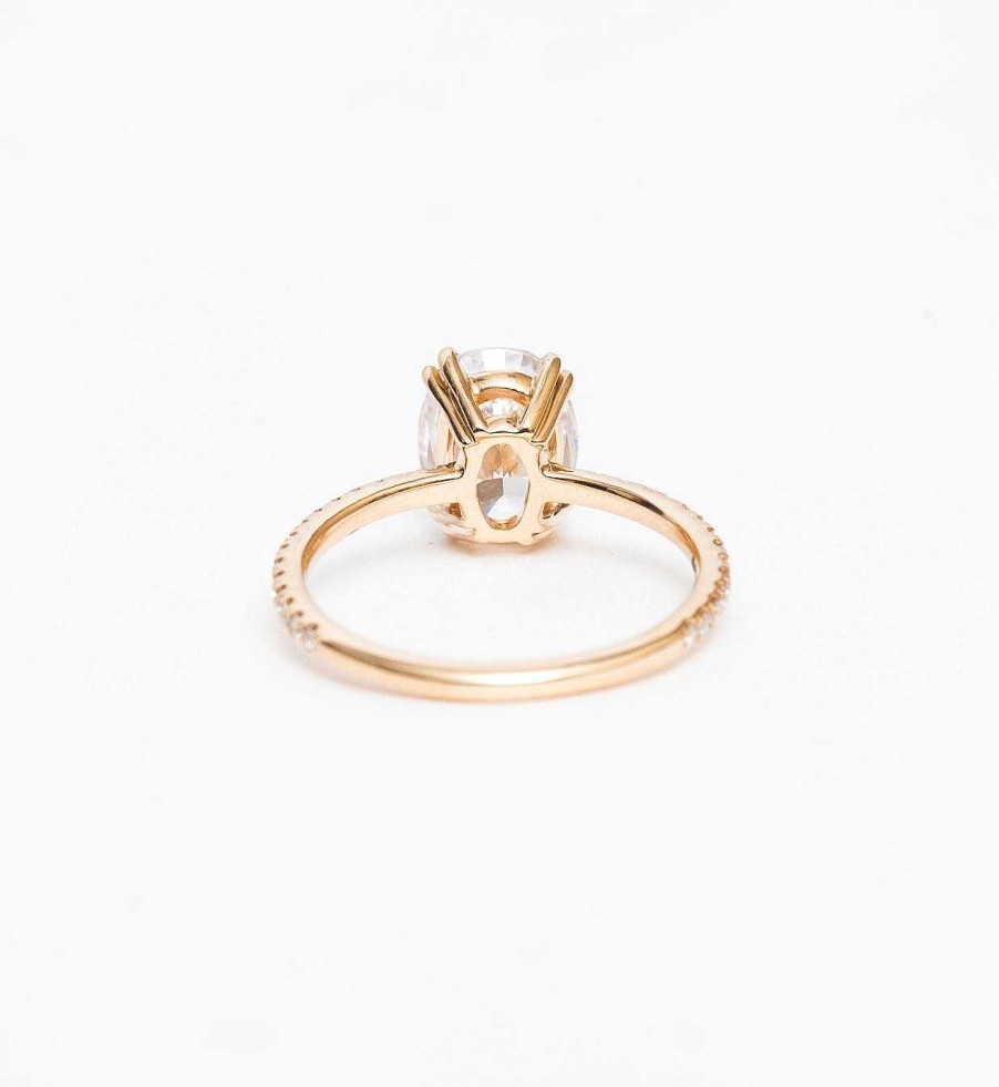 Rings Anna Sheffield | Oval Eleonore Delicate Pav Ring