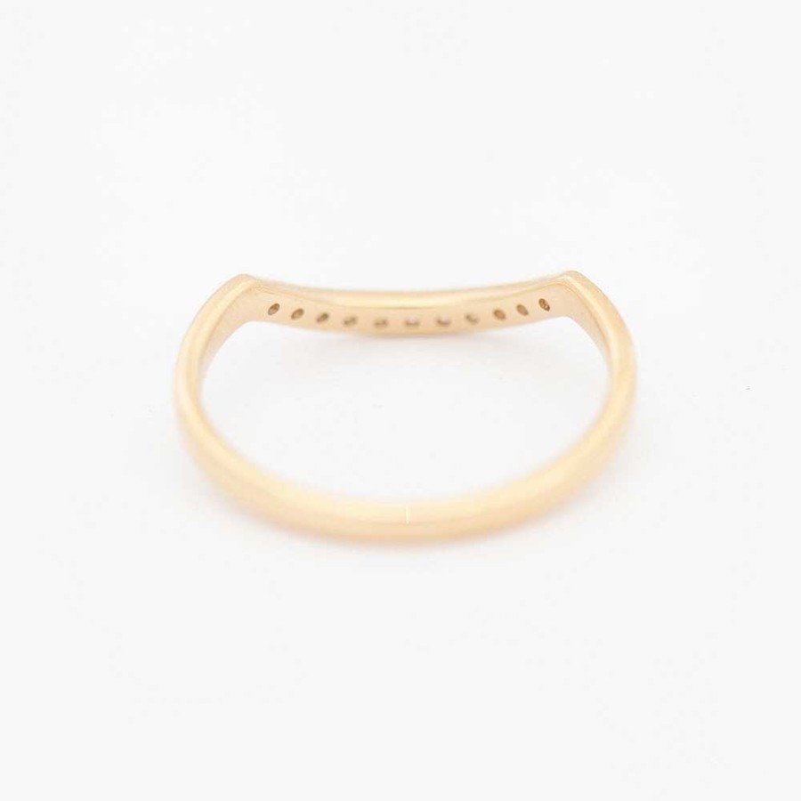 Rings Anna Sheffield | Diamond Dusted Curve Band