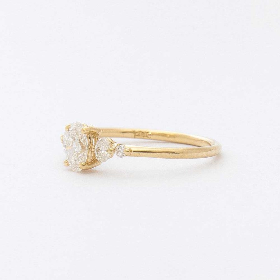 Rings Jennie Kwon | Diamond Oval Pebble Ring