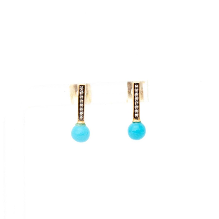 Earrings Sorellina | Turquoise Stx And Stones Studs