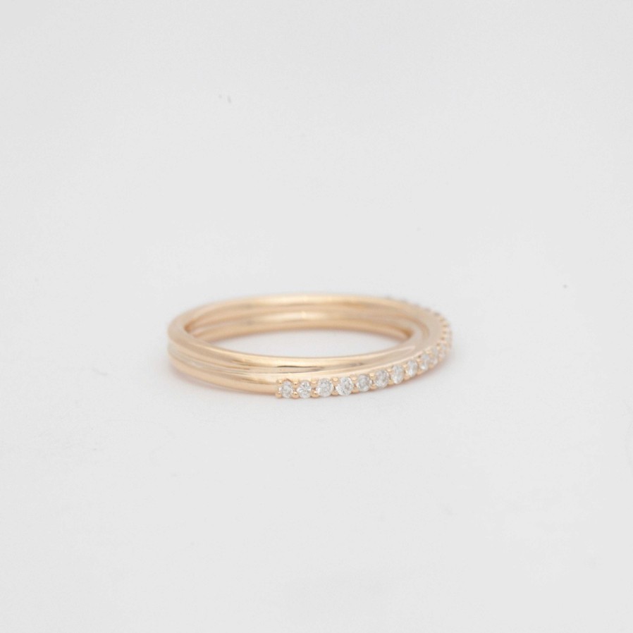 Rings WWAKE | Small Demi-Pav Current Ring