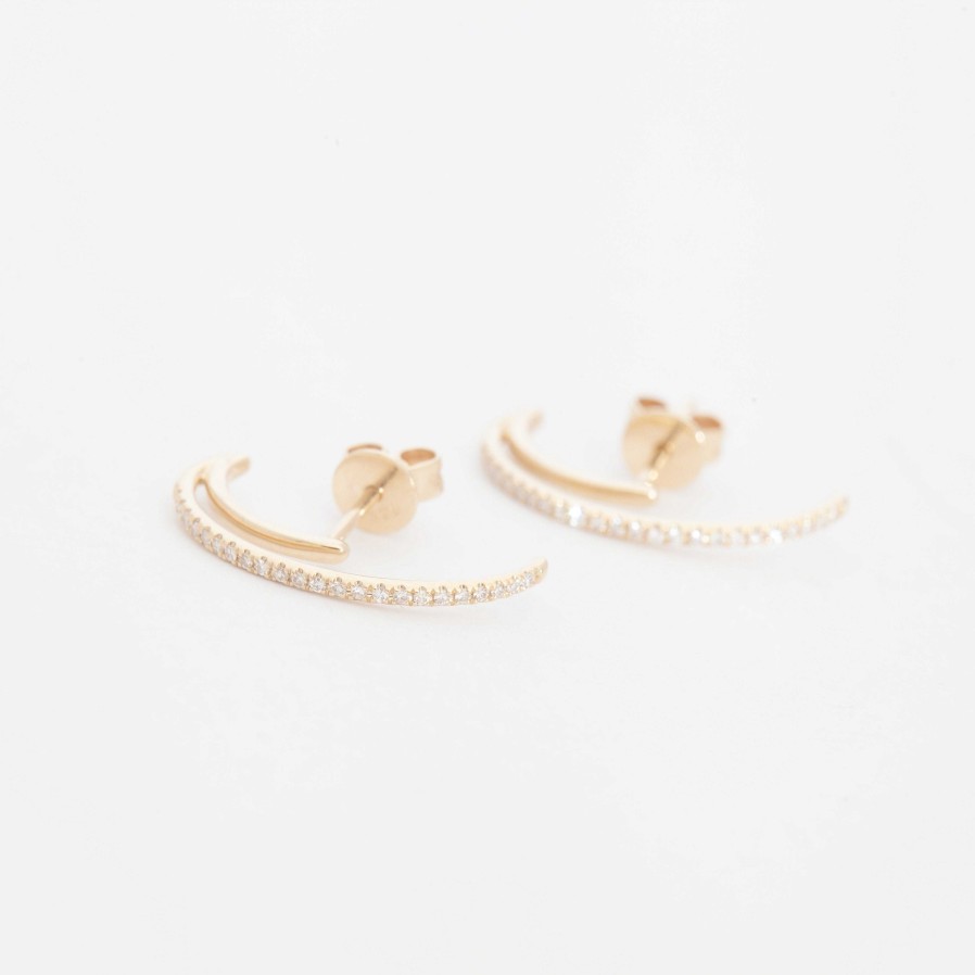 Earrings Gabriela Artigas | Pav Diamond Colmillo Earrings