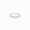 Rings Jennie Kwon | Rose Gold Three Diamond Equilibrium Ring