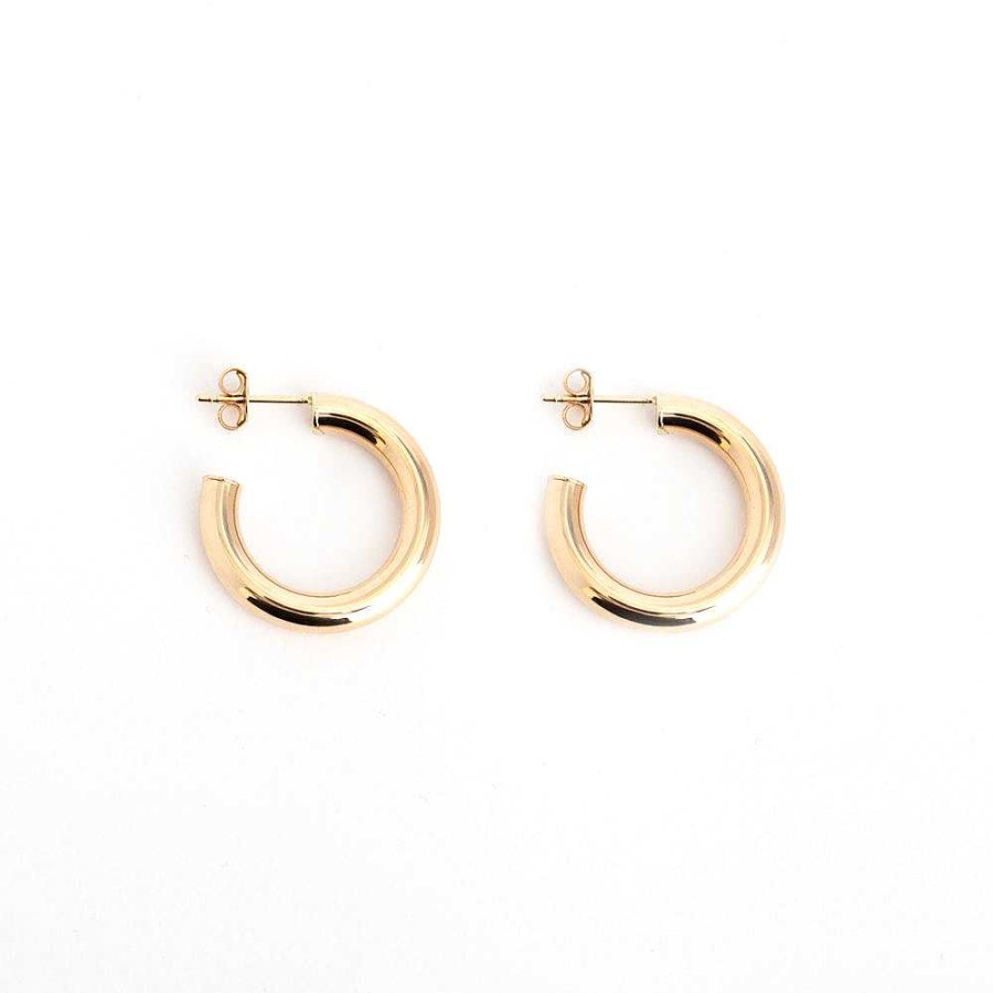 Earrings No.3 | 6 Mm Medium Chunky Tube Hoops