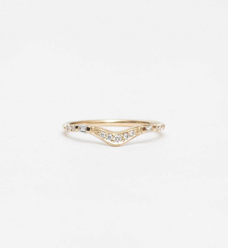 Rings Jennie Kwon | Baguette Wave Band