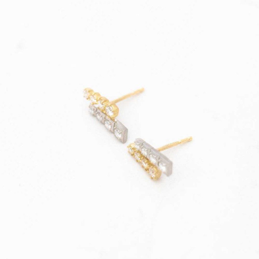 Earrings Jade Trau | Two-Tone Harlow Studs