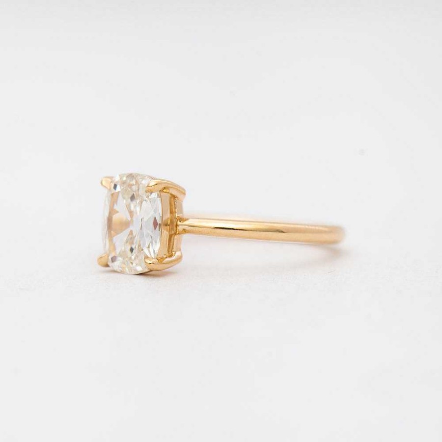 Rings Anna Sheffield | 1.14 Ct Elongated Cushion Eleonore Delicate Ring