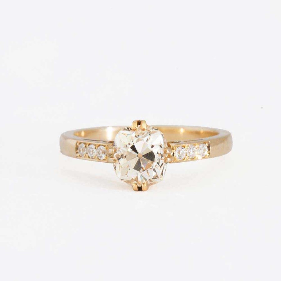 Rings Single Stone | 1.31 Ct Old Mine Bauer Solitaire Ring