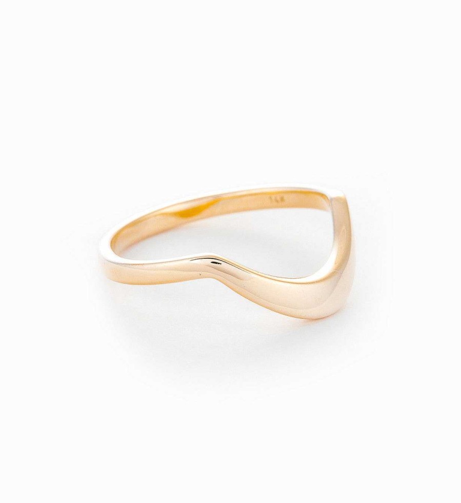 Rings Anna Sheffield | Calligraphic Curve Band