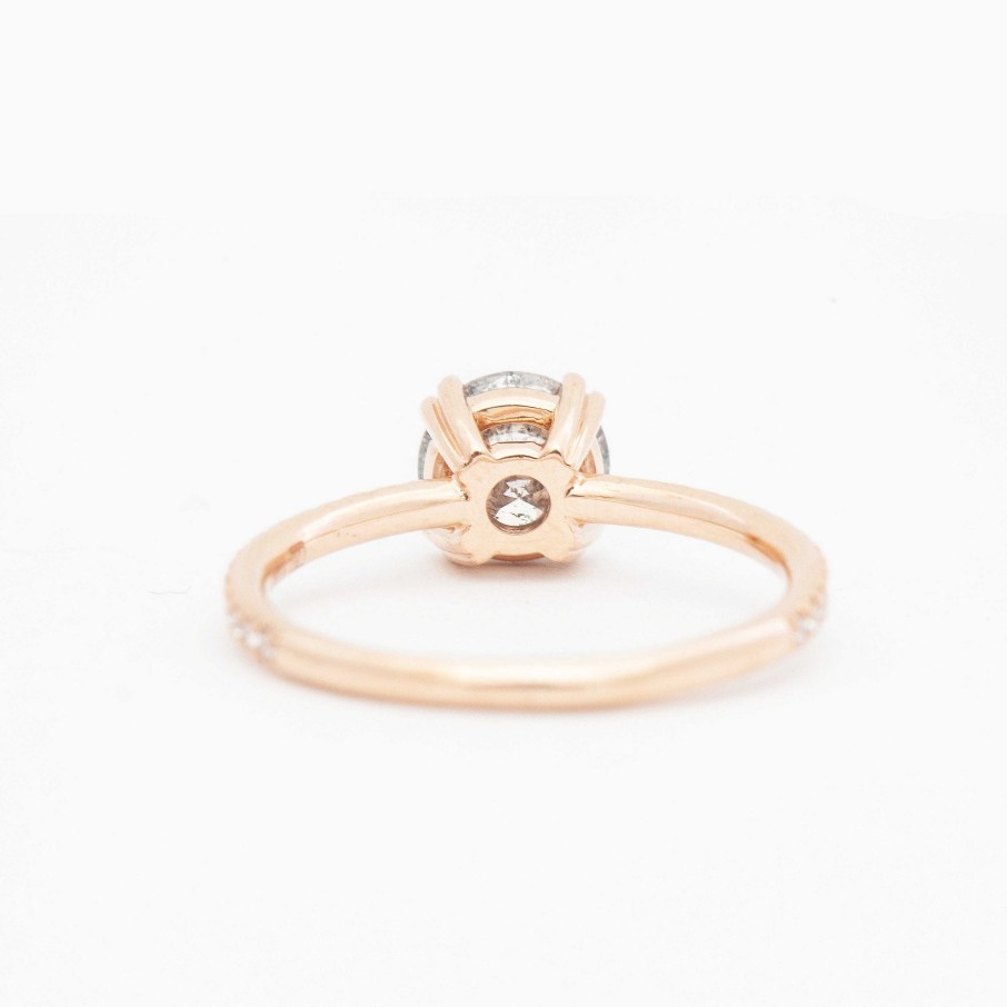 Rings Anna Sheffield | Galaxy Grey Diamond Eleonore Delicate Pav Ring