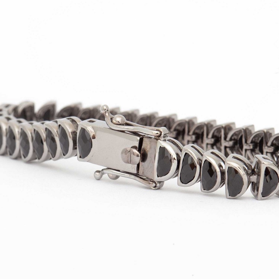 Bracelets NAKARD | Black Spinel Small Worm Bracelet