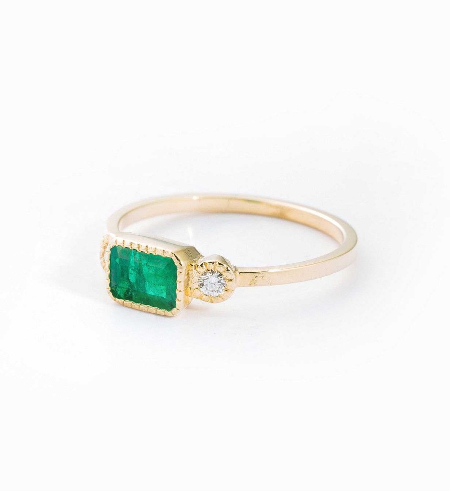 Rings Jennie Kwon | Emerald Lexie Ring