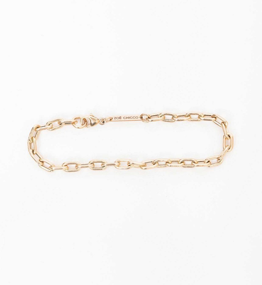 Bracelets Zoe Chicco | Large Square Oval Chain Bracelet