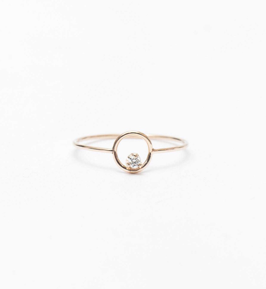 Rings Zoe Chicco | Circle Prong Diamond Ring