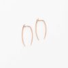 Earrings Gabriela Artigas | Rose Gold Large Infinite Tusk Earrings