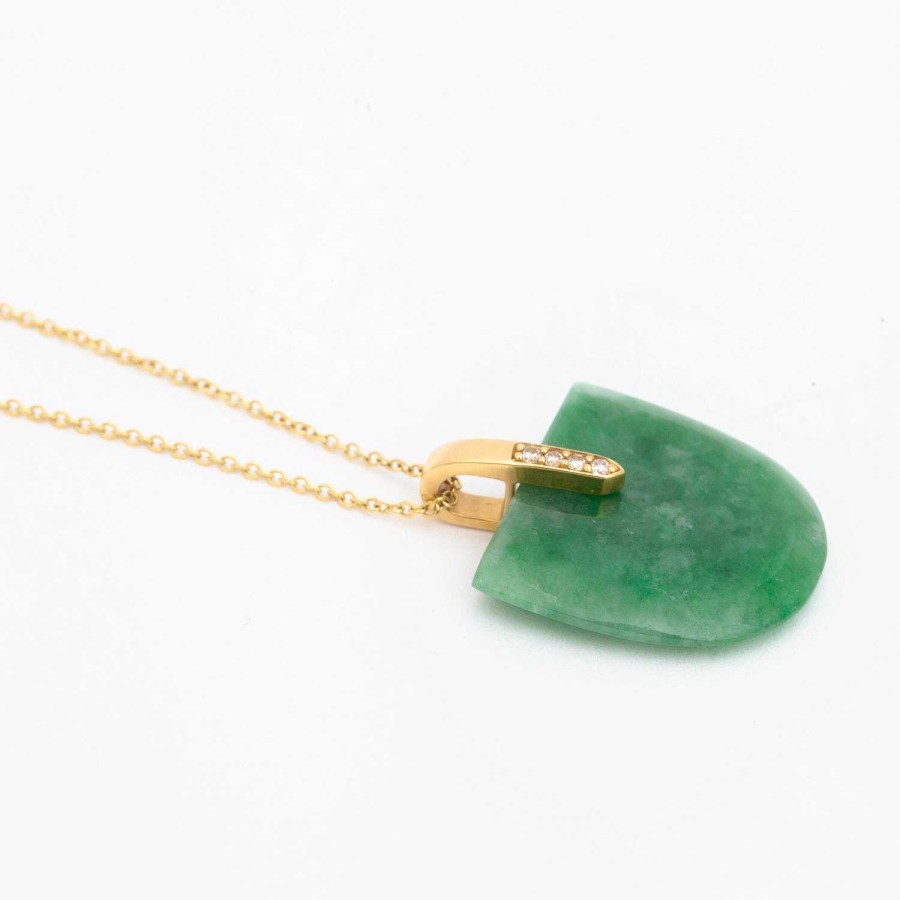 Necklaces And Pendants Bliss Lau | Jadeite Brevity Pav Pendant Necklace