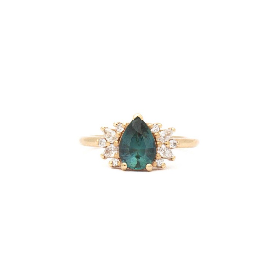 Rings Porter Gulch | 1.32 Ct Teal Pear Sapphire Kori Ring