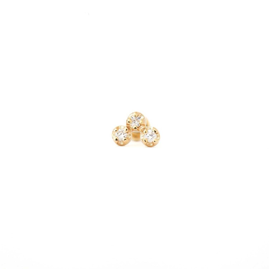 Earrings WWAKE | Single Freckle Earring W/ 5 Mm Flat Back