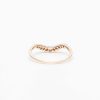 Rings Anna Sheffield | White Diamond Tiara Curve Band