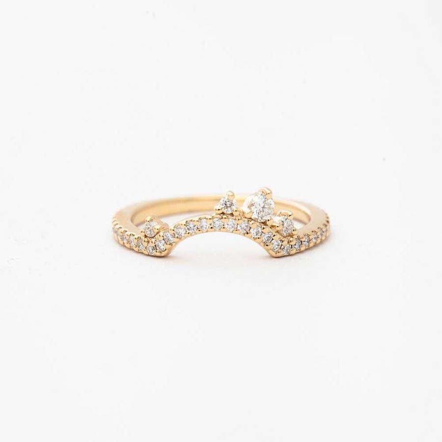 Rings Anna Sheffield | Diamond Dusted Meridian Tiara Band